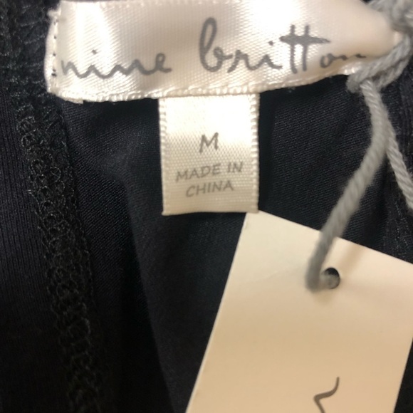 Nine Britton Black Jumpsuit With Pockets Size M NWT - Picture 4 of 6